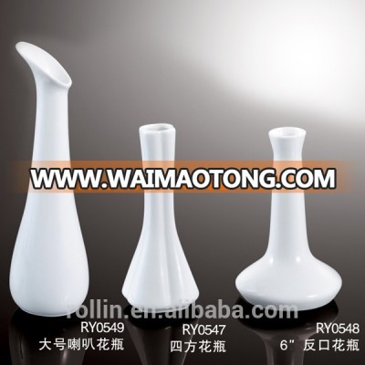 Wholesale Factory Price Various Elegant white Ceramic Porcelain Flower Vase